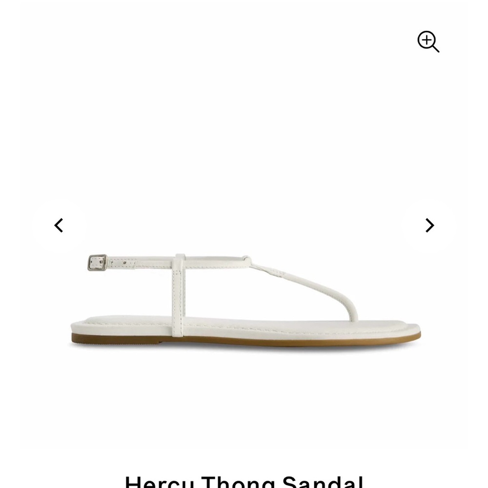 Bernardo Hercu Thong White Sandals